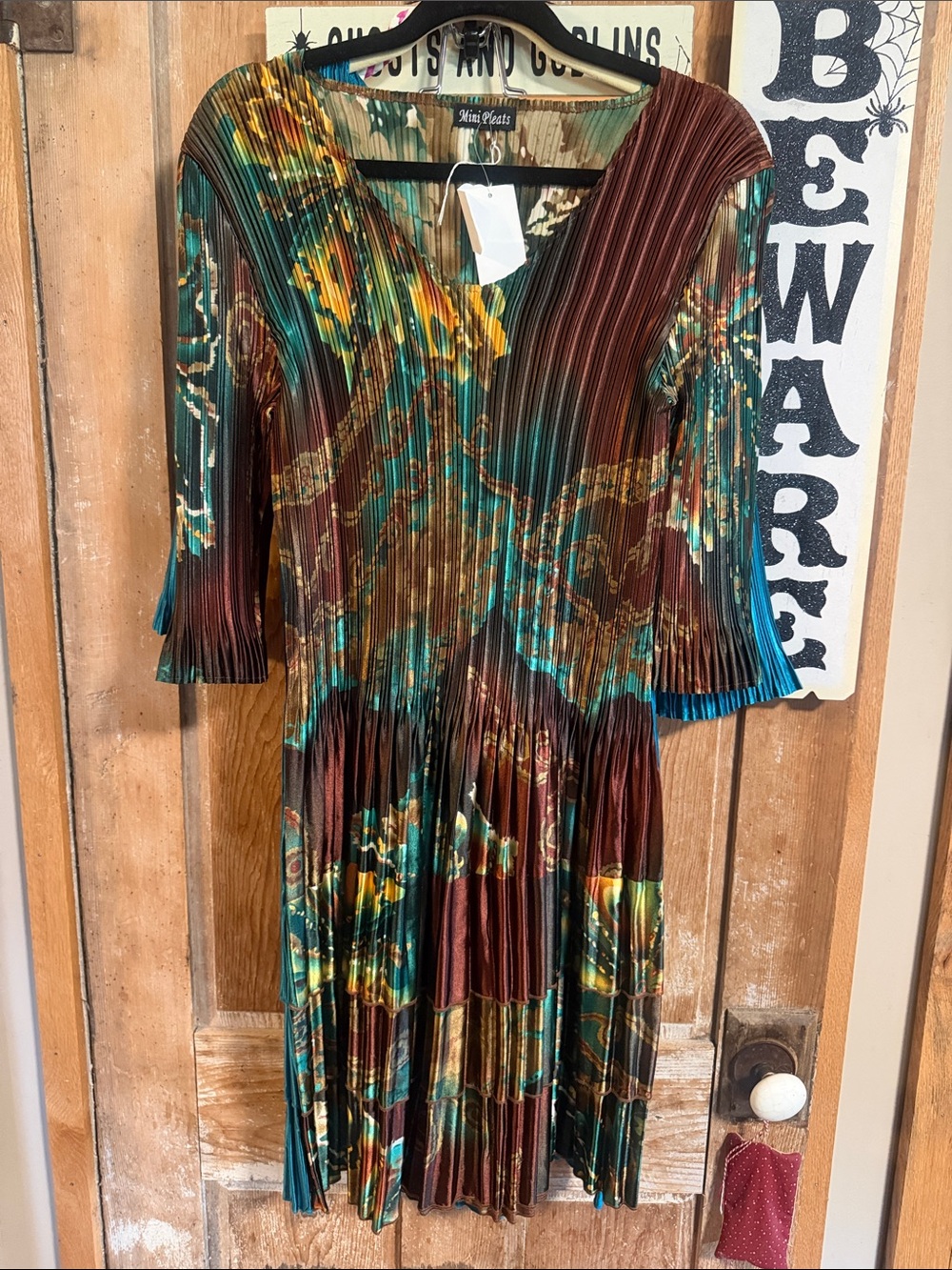 BOHO Mini Pleats dress